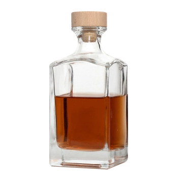 700ml Gin Whiskey Glass Bottle Rectangle Shape Price