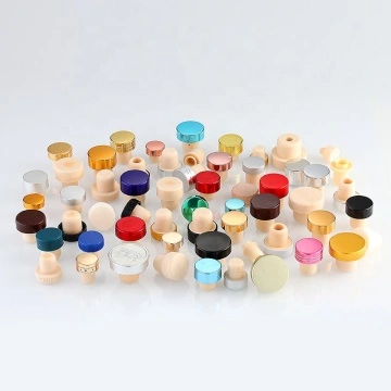 Aluminium T Shape Cork/Lid/Cap Synthetic For Liquor Bottle Accept Custom